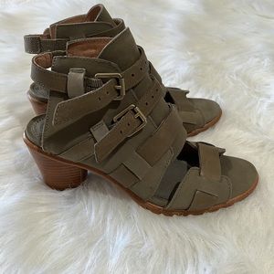 Sorel Women’s Sandals Size 8.5 Olive Green